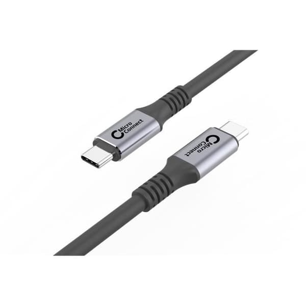 USB-kabel - MICRO CONNECT - USB4 Gen 3x2 - 0,5m - Svart - 20000 Mbit/s
