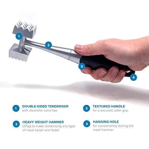 Köttkvarn - Kvarn - Metall - Zinklegering - Lätt - Ergonomisk