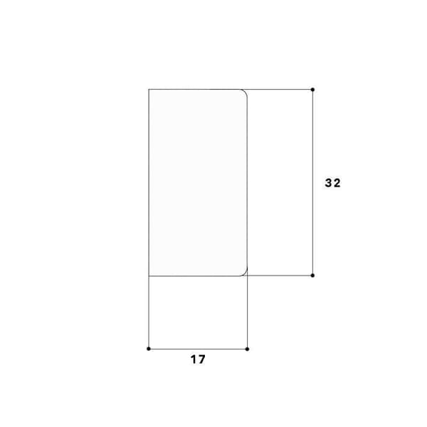 Avslutningsändar - GGK - 15x30 mm - Vit - 4-pack - PVC