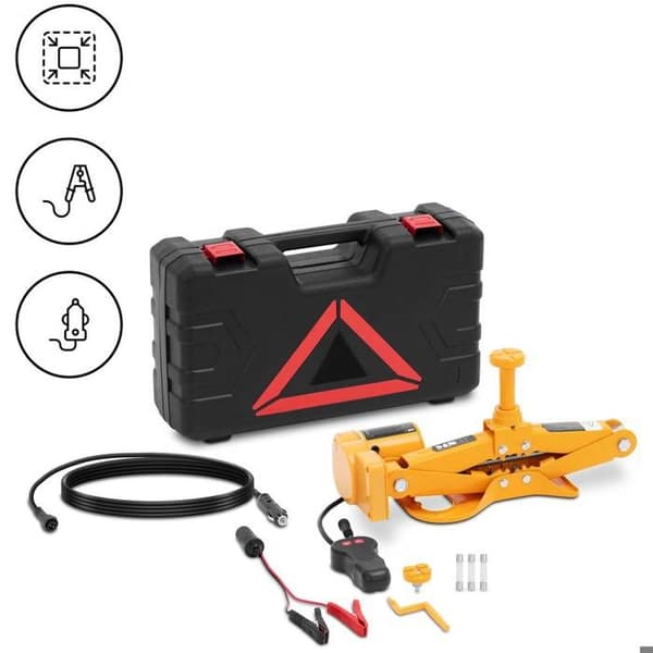 Elektrisk domkraft - hjulbyte kit - saxdomkraft