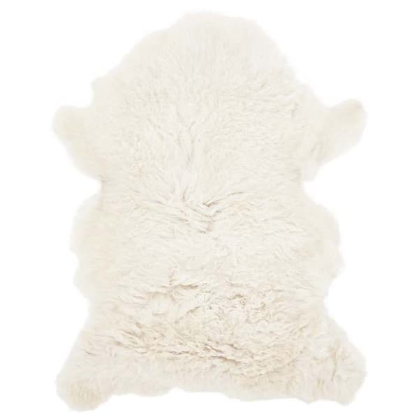 vidaXL Fårskinn Grädde (60-70)x(90-100) cm