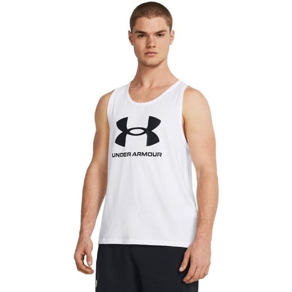 T-shirt Under Armour Sportstyle Logo Tank, Vit, Herr