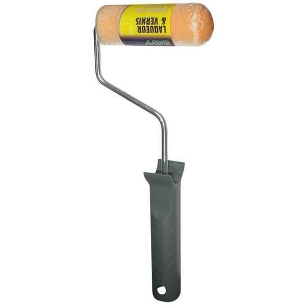 SAVY flockad foam roller - Mini roller - 110 mm - Rundade kanter