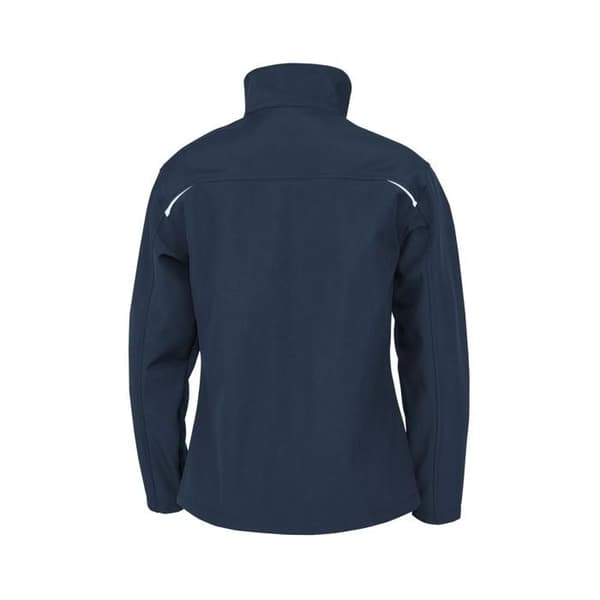 Dam softshelljacka 3 lager i återvunnen polyester Result - marinblå