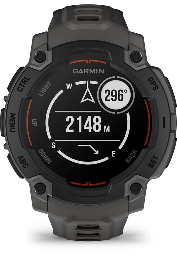 Sportigt smartur - GARMIN - Instinct E - 45 mm - Svart/Grå kol