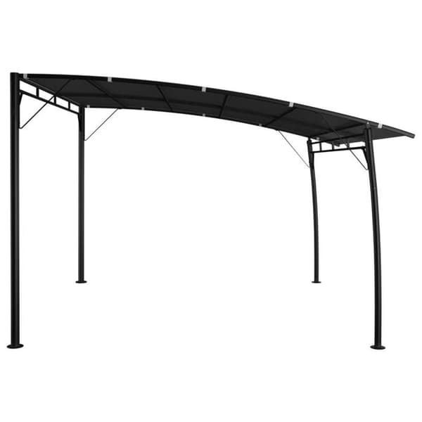 vidaXL Trädgårdssolskyddsmarkis 3x3x2,55 m Antracit
