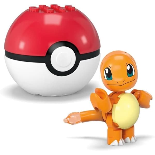 Mega Pokémon - Charmander och Pichu bygglåda med ledade figurer