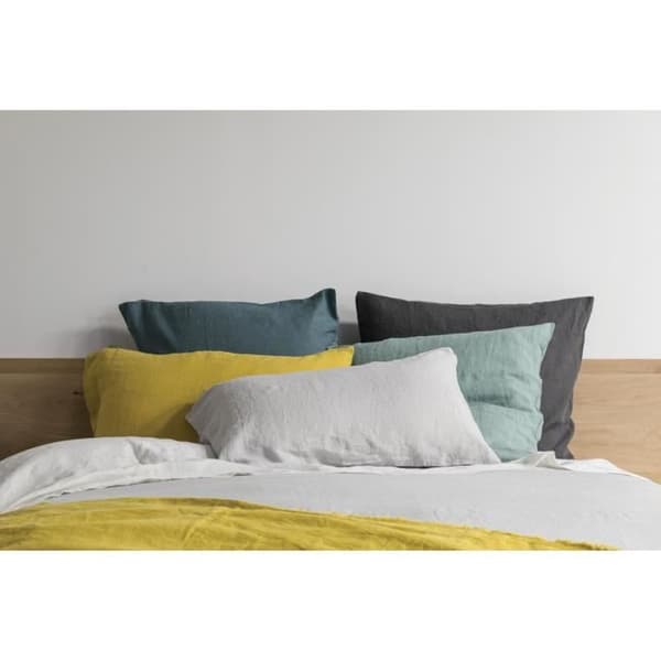 Kuddfodral - VIVARAISE - Zeff - 65 x 65 cm - Lin stonewashed - Perle