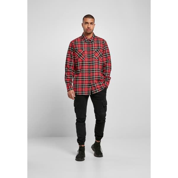 Skjorta - Urban Classics - Rutigt Root - 100% bomull - Flanell - Louch passform