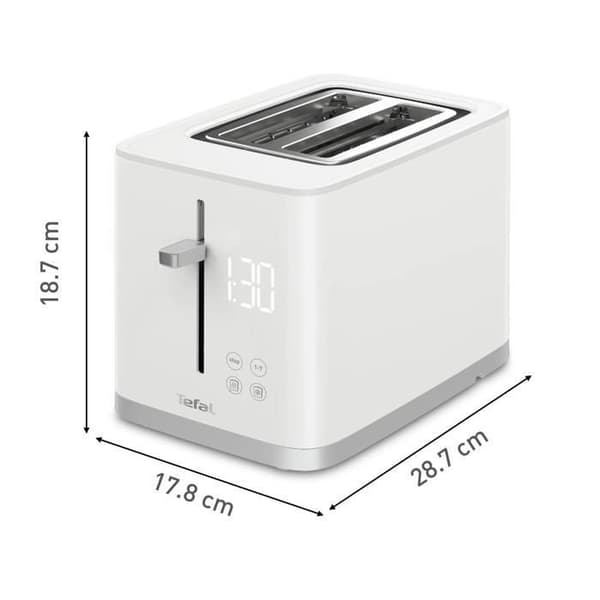 Tefal brödrost 2 skivor digital display timer 7 lägen TT693110