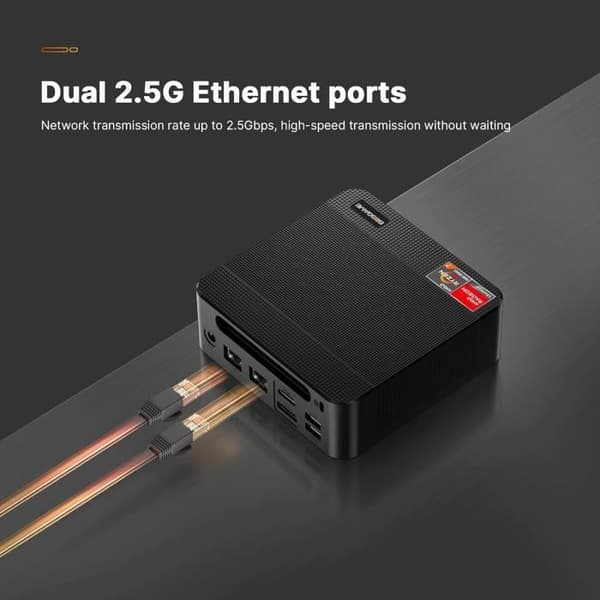 BOSGAME P4 Plus Mini PC Gamer AMD Ryzen 7 5825U Processor Windows 11 Pro