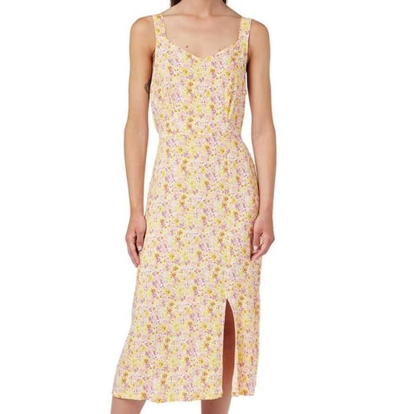Vit mönstrad klänning för kvinnor Vero Moda Easy Strap