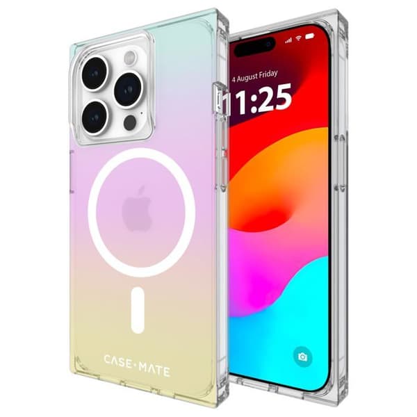 Baksidan - CASE-MATE - iPhone 15 Pro - Blommig - MagSafe - Antimikrobiell