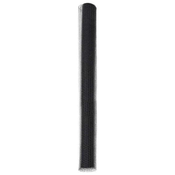 vidaXL Hexagonal stängsel Grå 1,5 x 10 m PVC 42005506