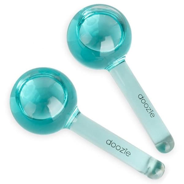 Ansiktsmask - ansiktsplåster Doozie - 440111 - Ansiktsisglober 2-pack Ljusblå