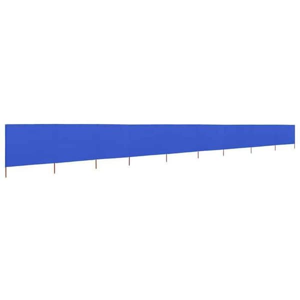vidaXL 9-Panel Skärm Tyg 1200 x 160 cm Azurblå