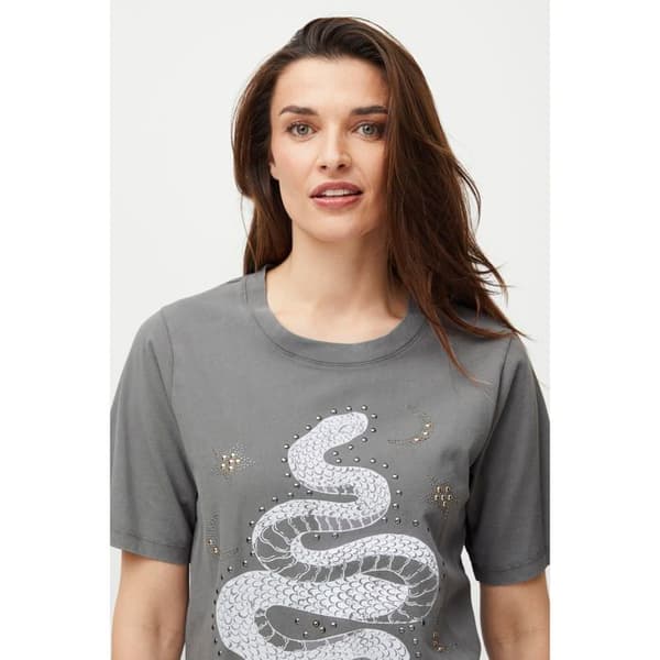 T-shirt dam Pulz Jeans Vada Oneck