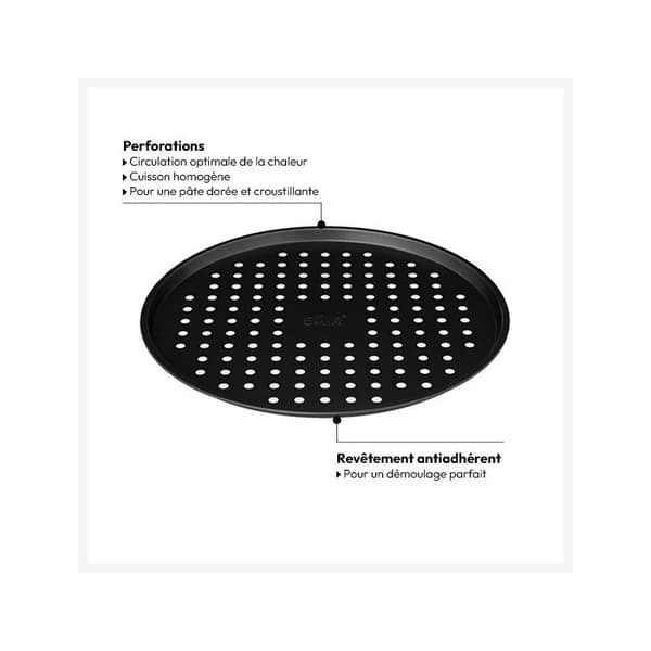Perforerad metallpizzaplåt 33cm - 5 five simply smart