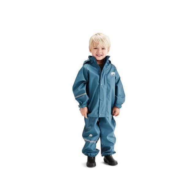 CeLaVi regndräkt Basic junior polyester mörkblå 2-delad