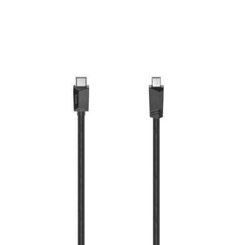 USB-C till Mini-USB-B-kabel - HAMA - 0,75 m - USB 2.0 - Robust PVC - Snabb överföring