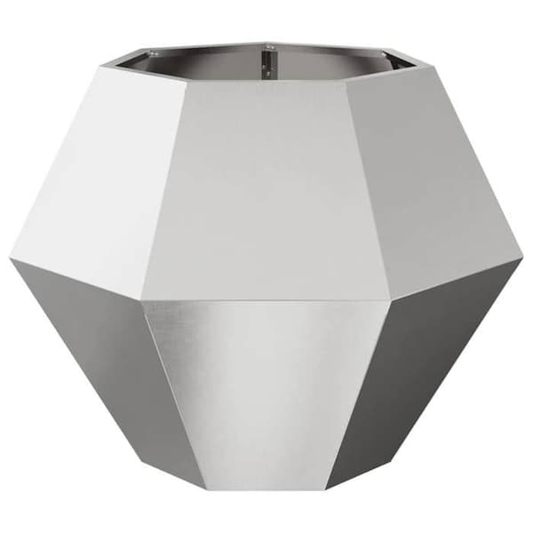 vidaXL Blomlåda Silver 75 x 75 x 60 cm Rostfritt stål 884046