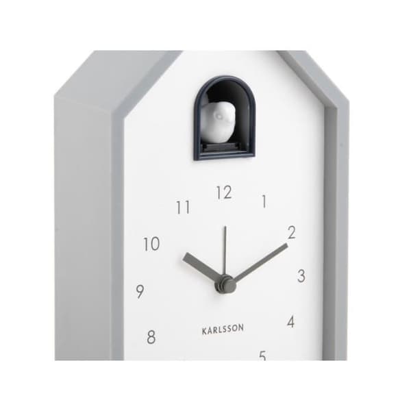 Väckarklocka - KARLSSON - KA6015GY - Grå - Plast - Inomhus