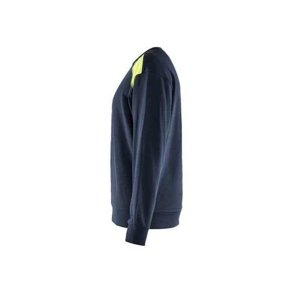 Tvåfärgad rundhalsad sweatshirt Blaklader