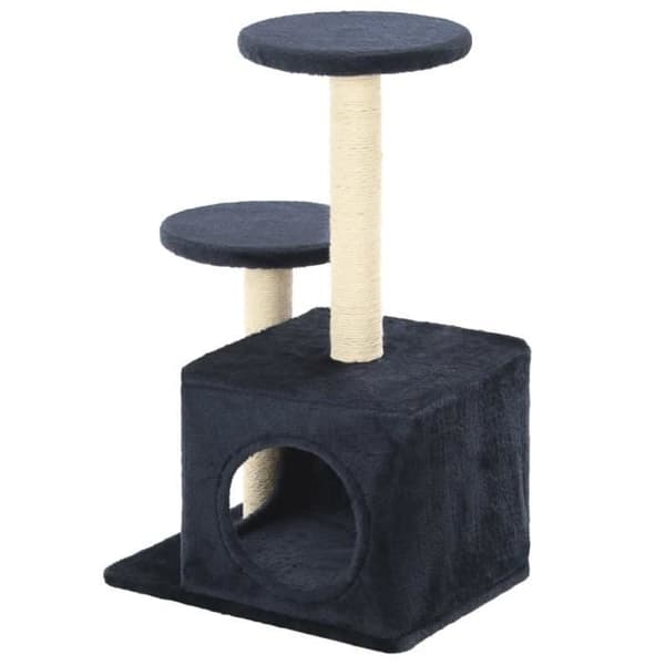 vidaXL Kattträd med sisal-klöströj 60cm Mörkblå