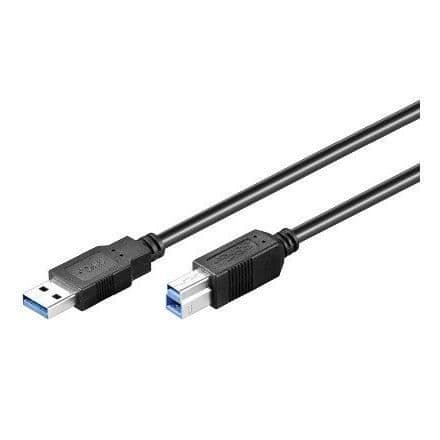 Wentronic 95721 svart USB-kabel - USB 3.0 A/B - 25 cm - 5 Gbps