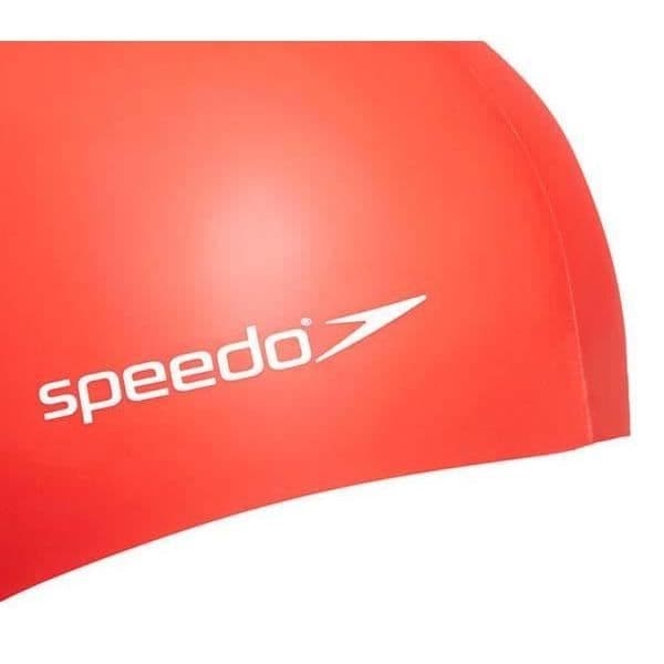 Badmössor för barn - SPEEDO - Plain Flat Silicone Junior - Simning - Vit