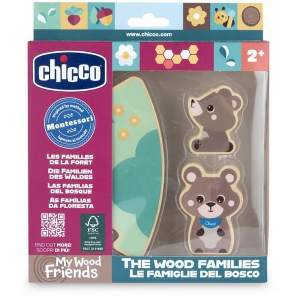 Peluche Chicco 184910 ENSEMBLE 2 VUXEN OCH UNGE