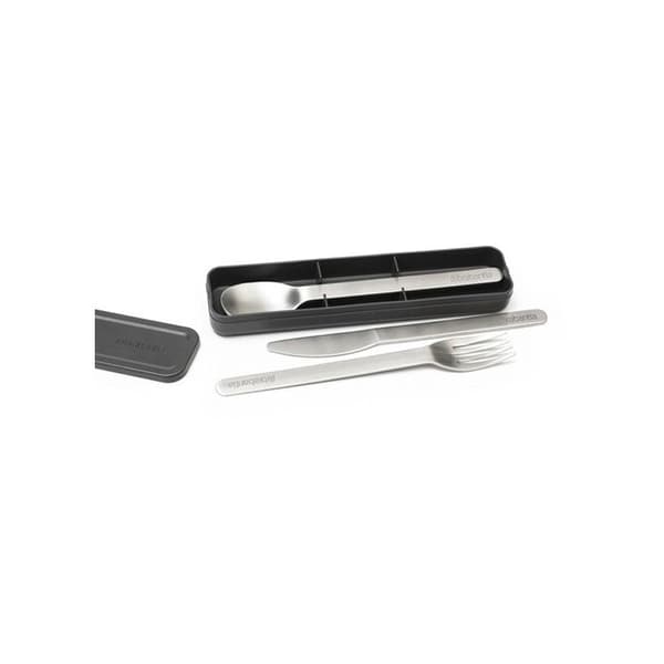 Bestickeset - BRABANTIA - Make & Take - Rostfritt stål - 3 delar - Mörkgrå