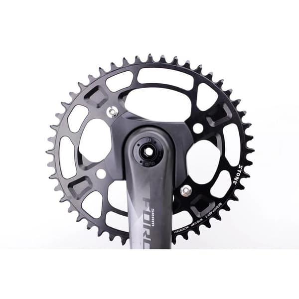 Oval platta Stone SRAM FORCE AXS - Svart - 46T