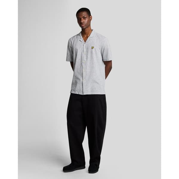 Lyle & Scott Oxford linblandning skjorta