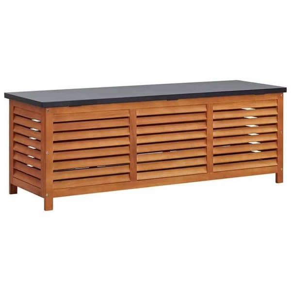 vidaXL Trädgårdsförvaringslåda 150x50x55 cm Solid Eucalyptus