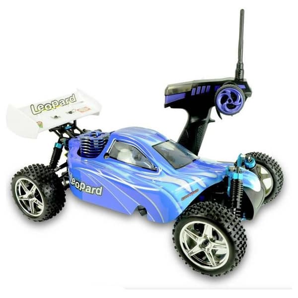 Car Thermal Buggy Leopard 3cc M 1:10th - RC Buggy Leopard - Nitro 3,0ccm - 4WD - 2 hastigheter - Blå/Orange