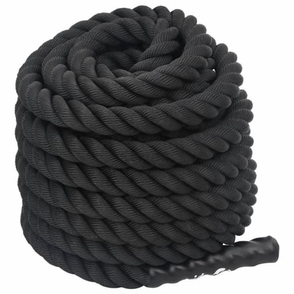 Kampkabel - VIDAXL - 15 m - 11 kg - Polyester - Svart