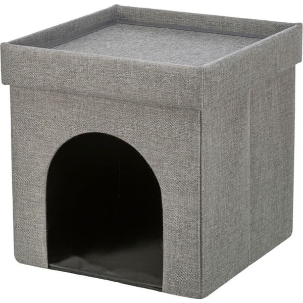 Kattkoja - TRIXIE - Kimy - 2 våningar - Grå - Inomhus - Mysig