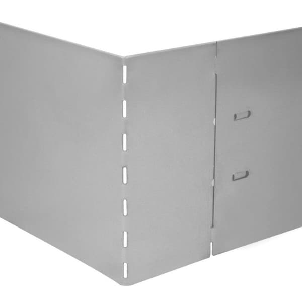 vidaXL Flexibelt grässtängsel 5 st Galvaniserat stål 100x14 cm