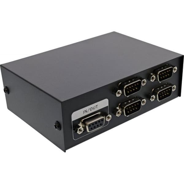 KVM-switch - INLINE - InLine - Manuell - 4 portar - RS-232 (Sub-D 9 stift)
