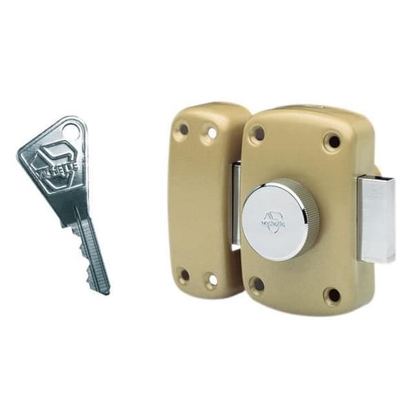 Dubbelt instegslås lackerad brons 45 mm CYKLOP - VACHETTE - 16243000