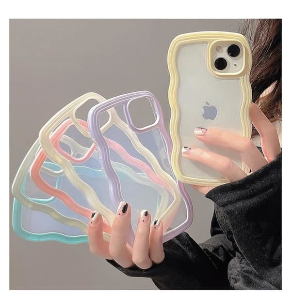 Mobilskal (bumper) - WDTURNS - iPhone 14 Plus 6,7" - Spets - Stötsäker - Mjuk TPU