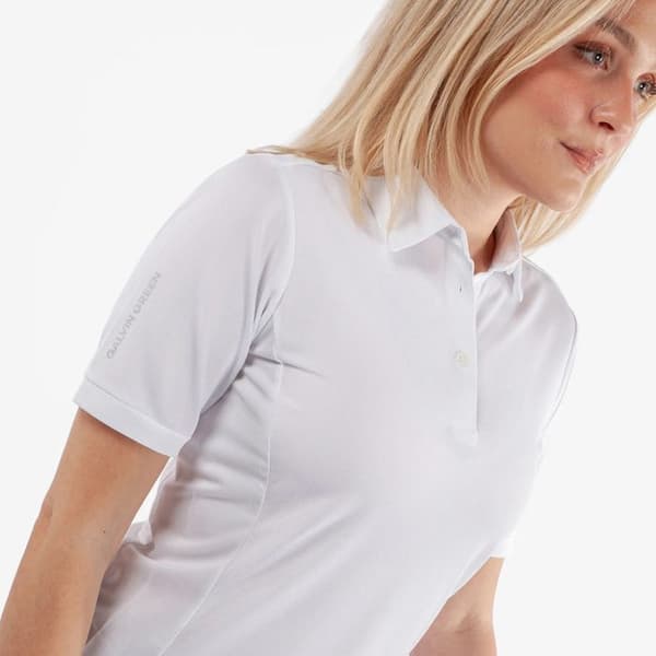 Polo dam Galvin Green Melody - vit