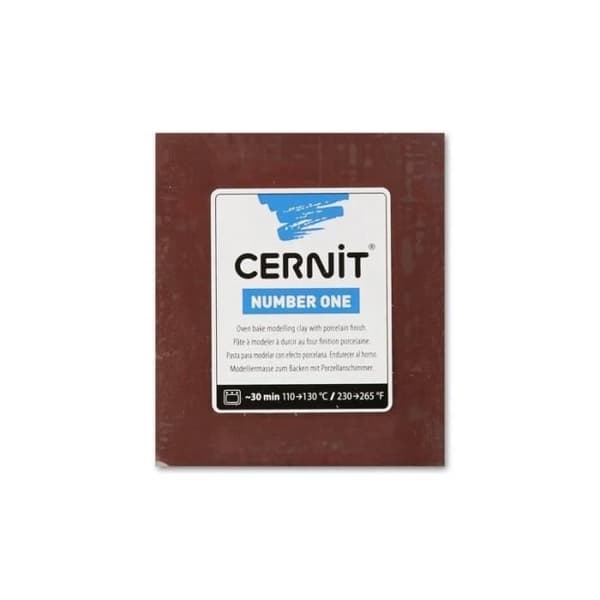 Modelllera - CERNIT - N°1 Brun - Porslinseffekt - Avancerat