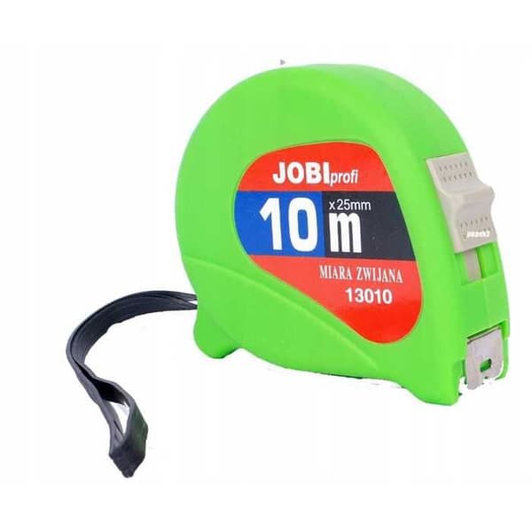 Måttband - JOBIPROFI - 10 m - Bredd 25 mm - Hållbart stål