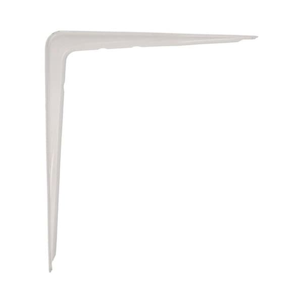 Stöd för hyllor och hyllsystem - Modell 6 - 350 x 300 mm - Stål - Vit