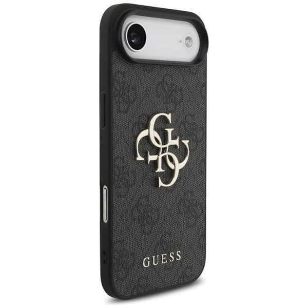 Coque Guess Hardcase 4G Classic Logo med pärlrem för iPhone Air - Svart