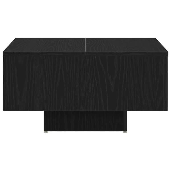 Soffbord - Svart ek - 60x60 cm - Modern design - Lätt att montera