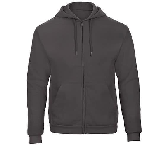 B&C Wui25 Id.205 Sweatjacka 50-50 Antracit S