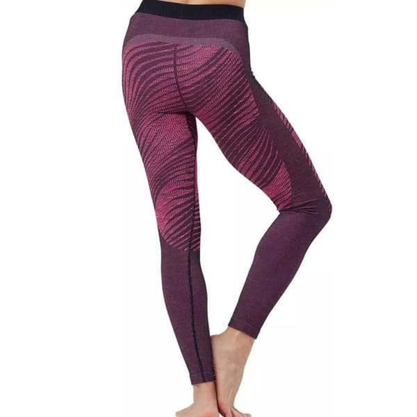 Legging Teknik Svart/Rosa Kvinna Odlo Blackcomb Eco
